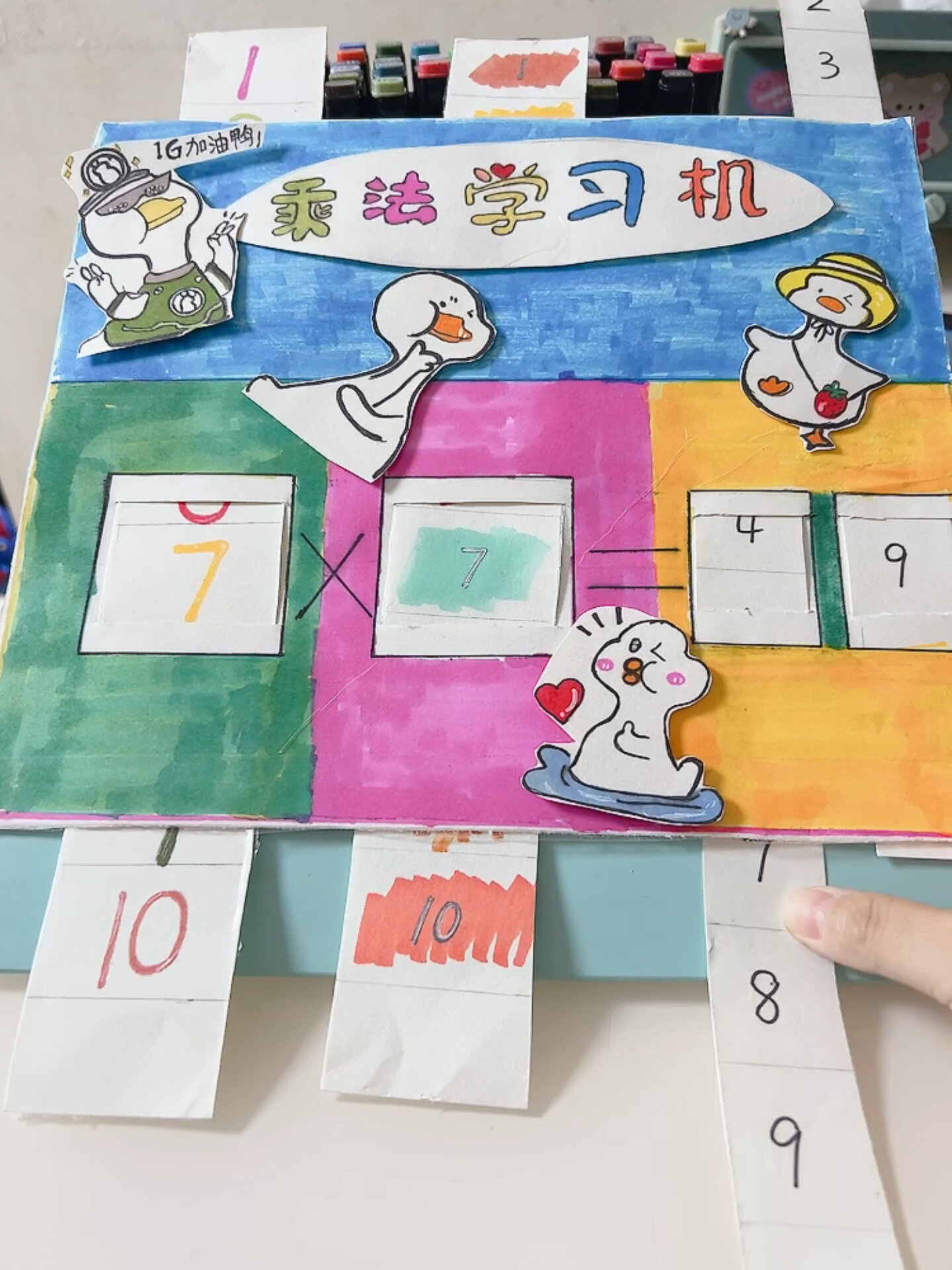 乘法口诀手工制作