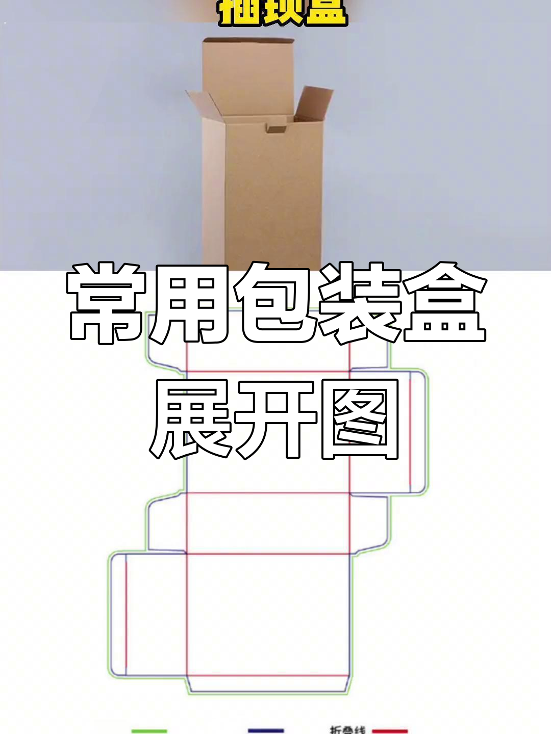 常见包装盒展开图大揭秘,设计细节全解析