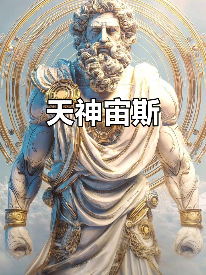 宙斯,天空与雷电的主宰,象征力量与权威