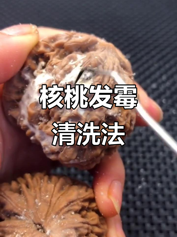 核桃发霉难清理,刷子钩针齐上阵