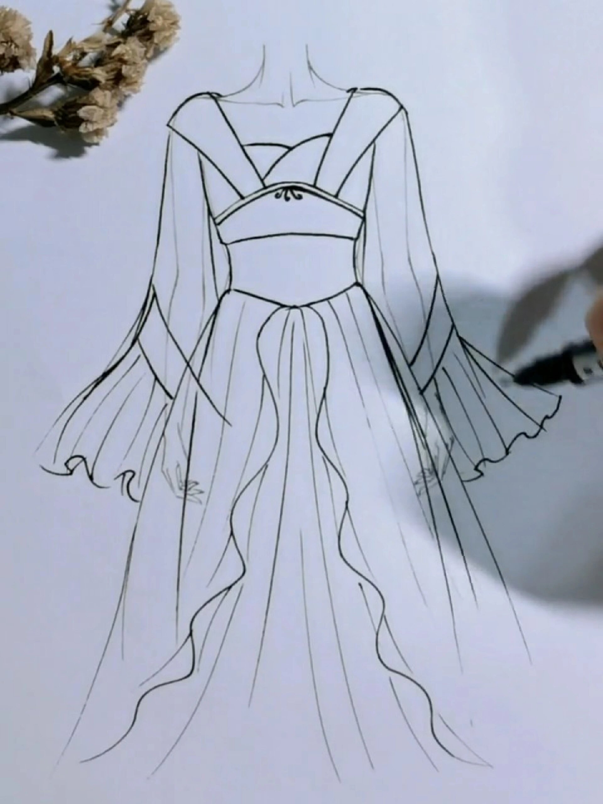 教你好看的古风服饰画法