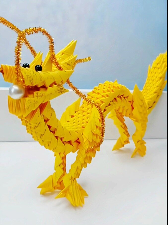 中国龙折纸教程