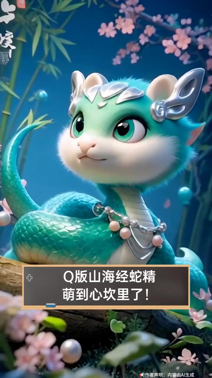 q版山海经蛇精,萌到心坎里了!