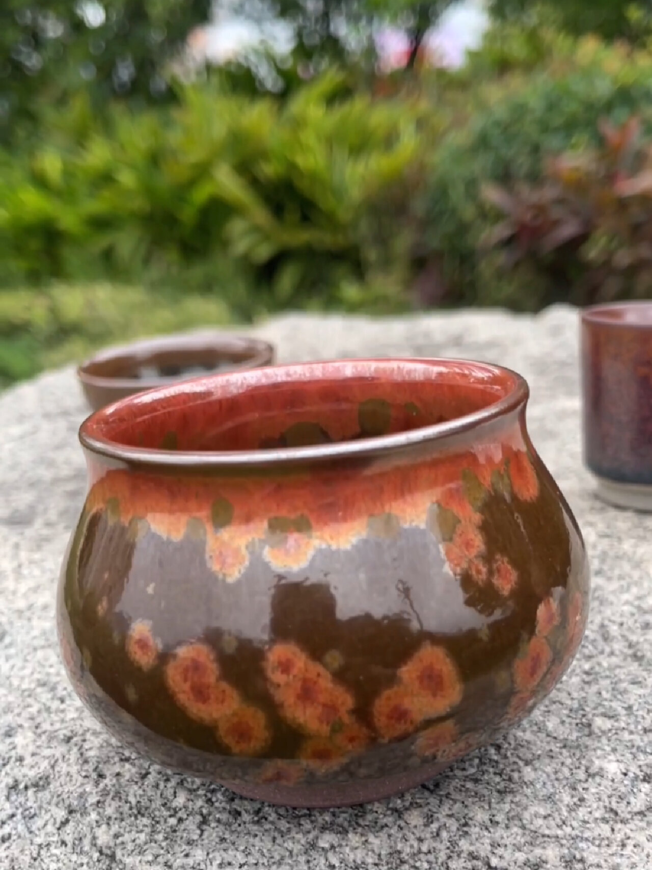 建窑建盏金凤凰佛肚盏