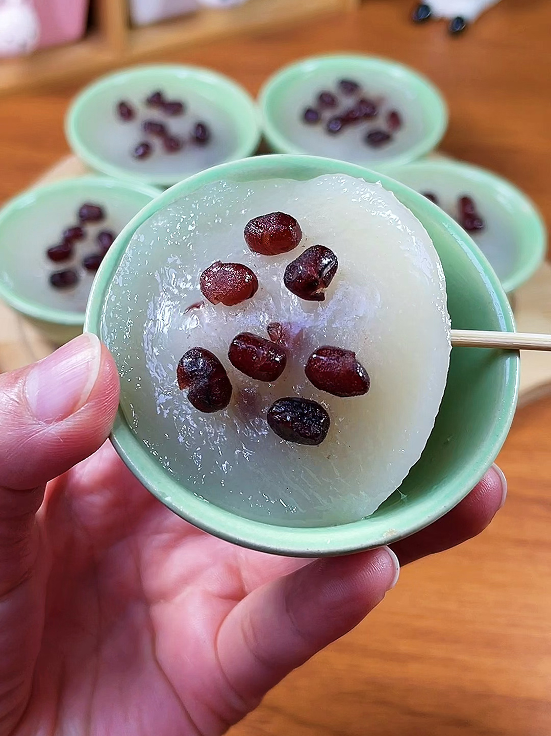 牛奶红豆钵仔糕