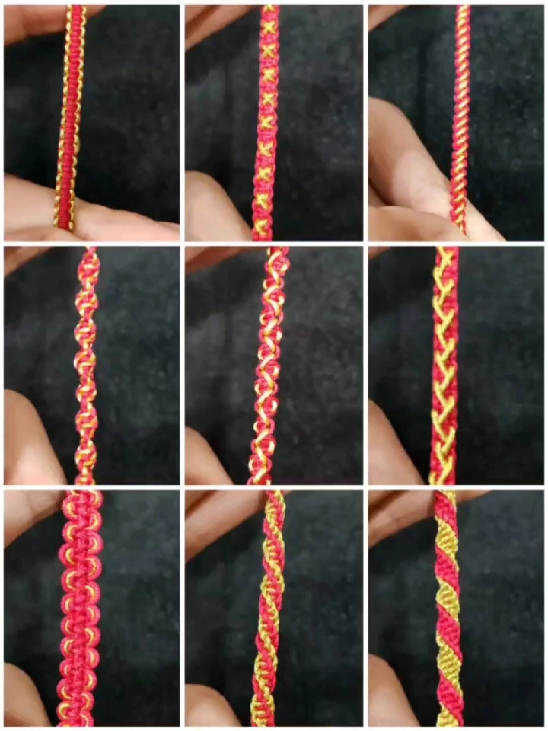 九种好看的花样平结手绳编法教程