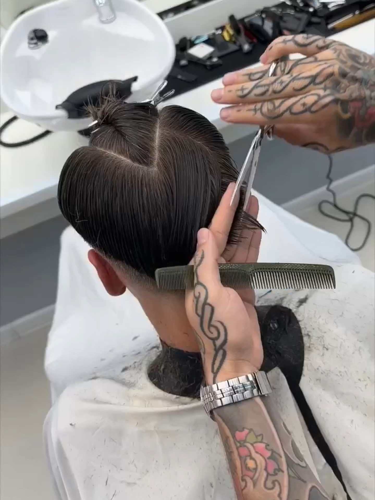 渐变技巧 barbershop 男士发型 美发 美式渐变 发型设计