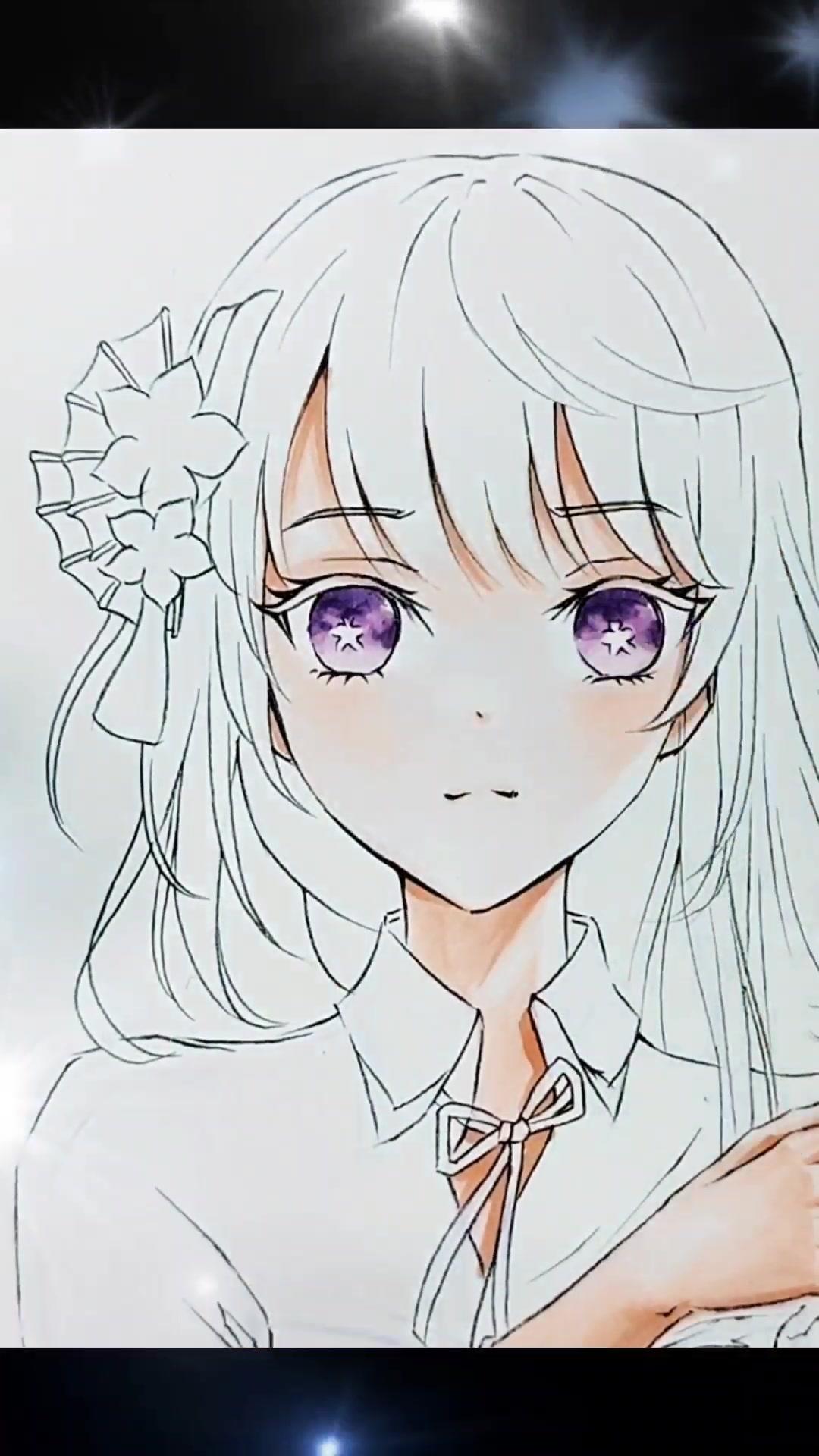 候场时的摸鱼将军雷电将军原神马克笔手绘手绘动漫人物绘画