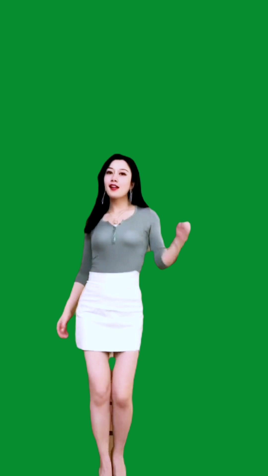 绿幕素材 跳舞 好看的小姐姐 喜欢素材自取