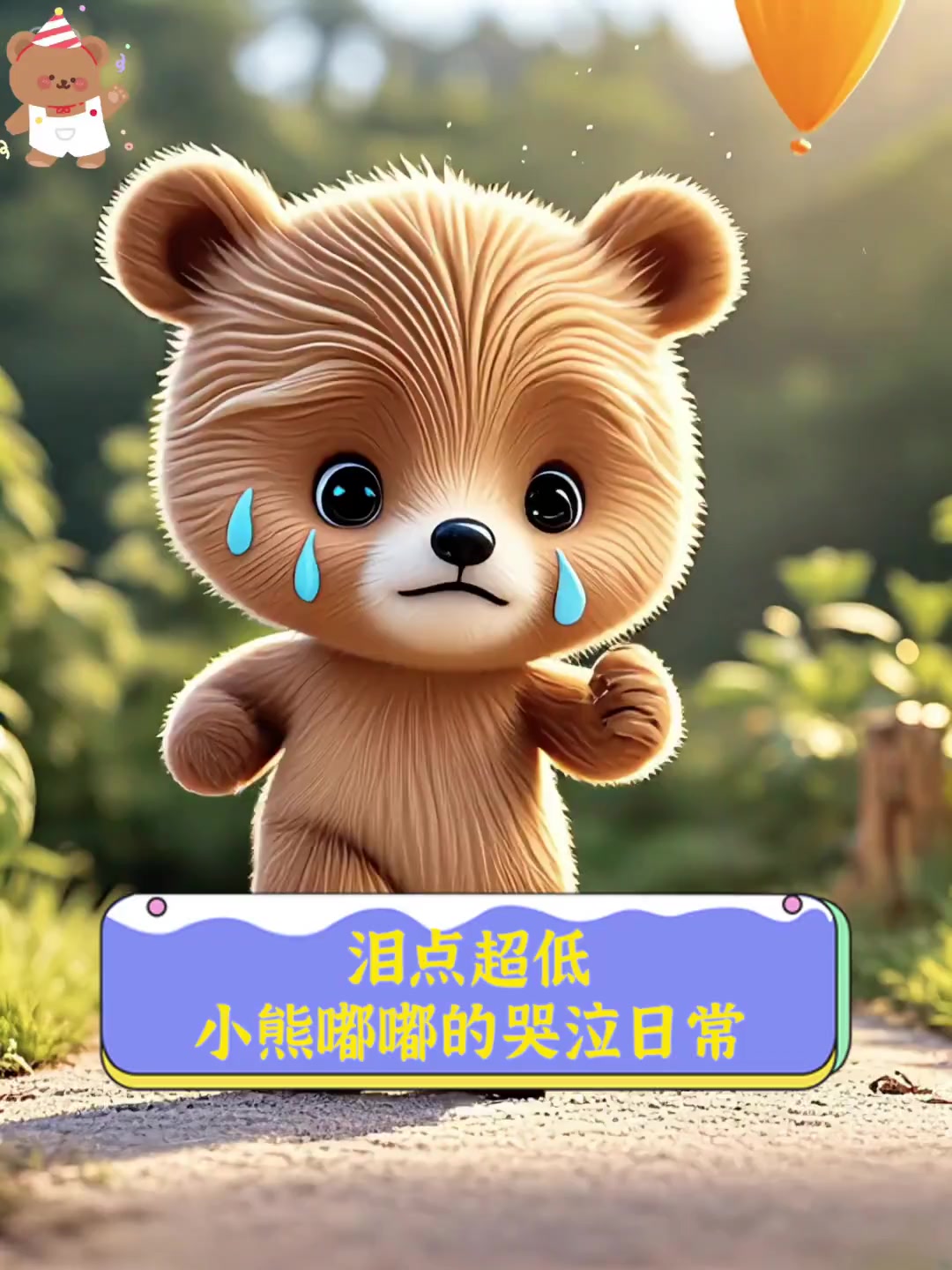 泪点超低,小熊嘟嘟的哭泣日常