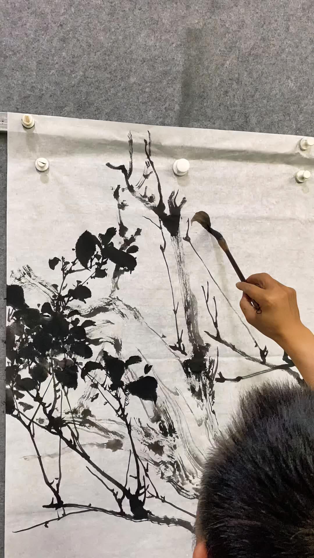 国画李军写意花鸟李军花鸟一起学画画每日一画