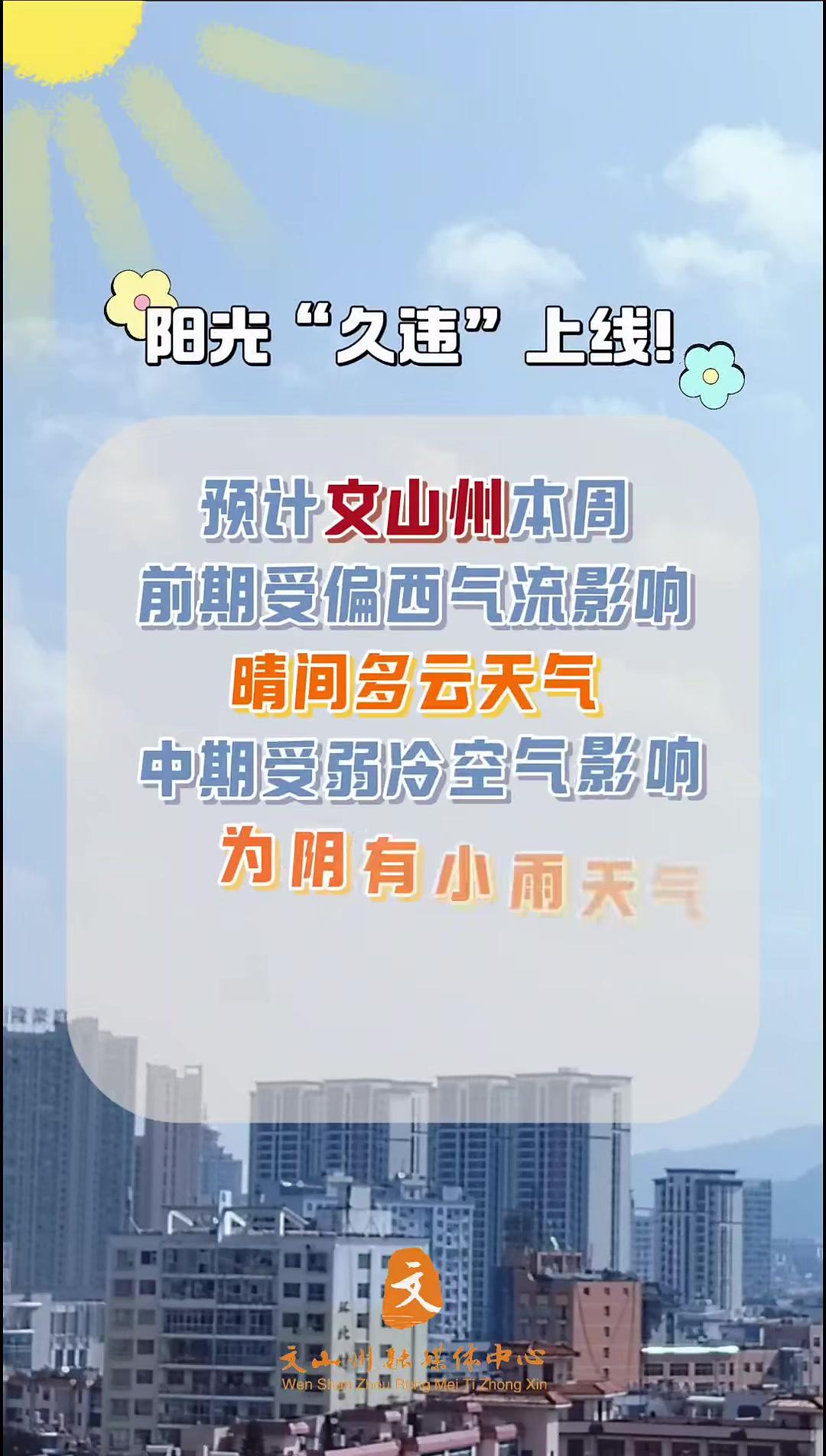 天气预报文山