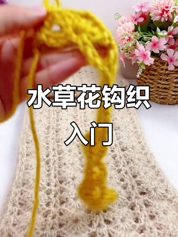 钩针编织水草花教程,零基础轻松学会