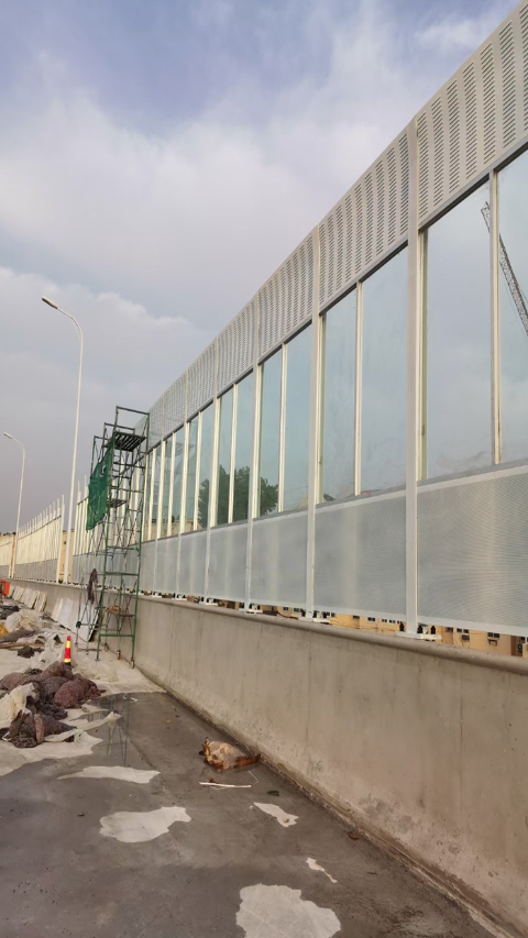 市政道路隔音墙高速桥梁隔声屏障彩钢板公路隔音声屏障