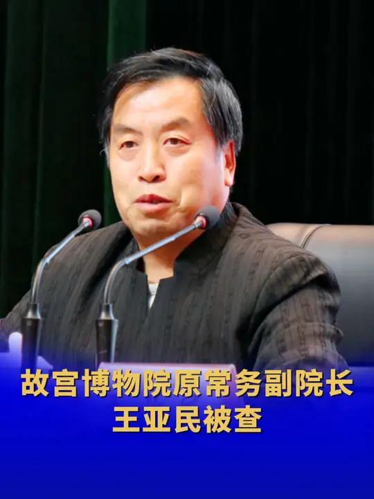 故宫博物院原常务副院长王亚民被查