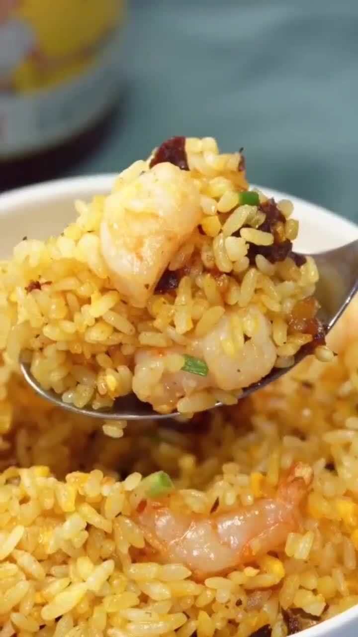 虾仁黄金炒饭做法这个炒饭也太好吃了做法简单吃货一定要学会