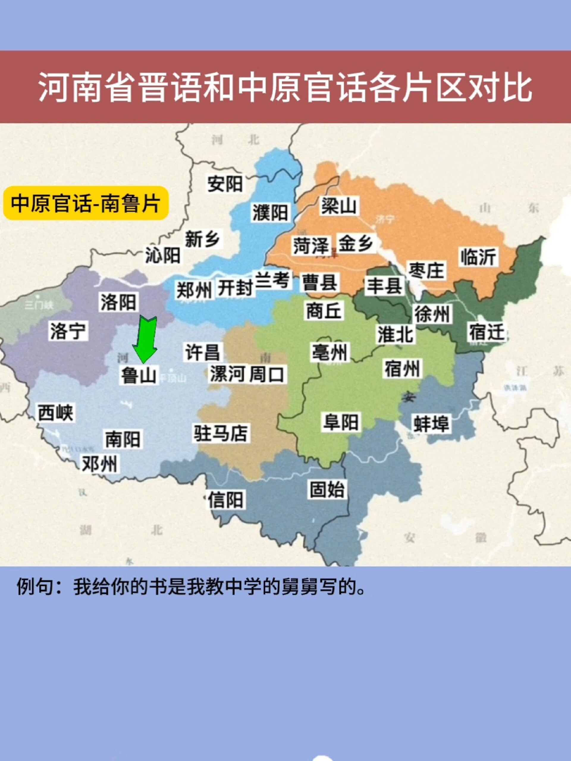 七大方言分布图图片