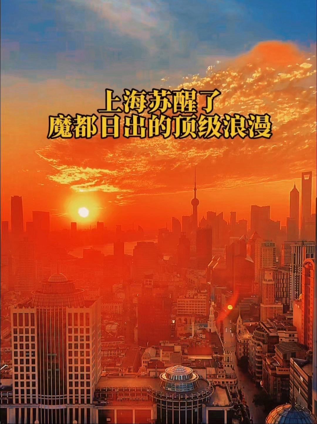 上海苏醒了,我还没睡醒哈哈 城市一角 城市风光 上海日出 上海日出机