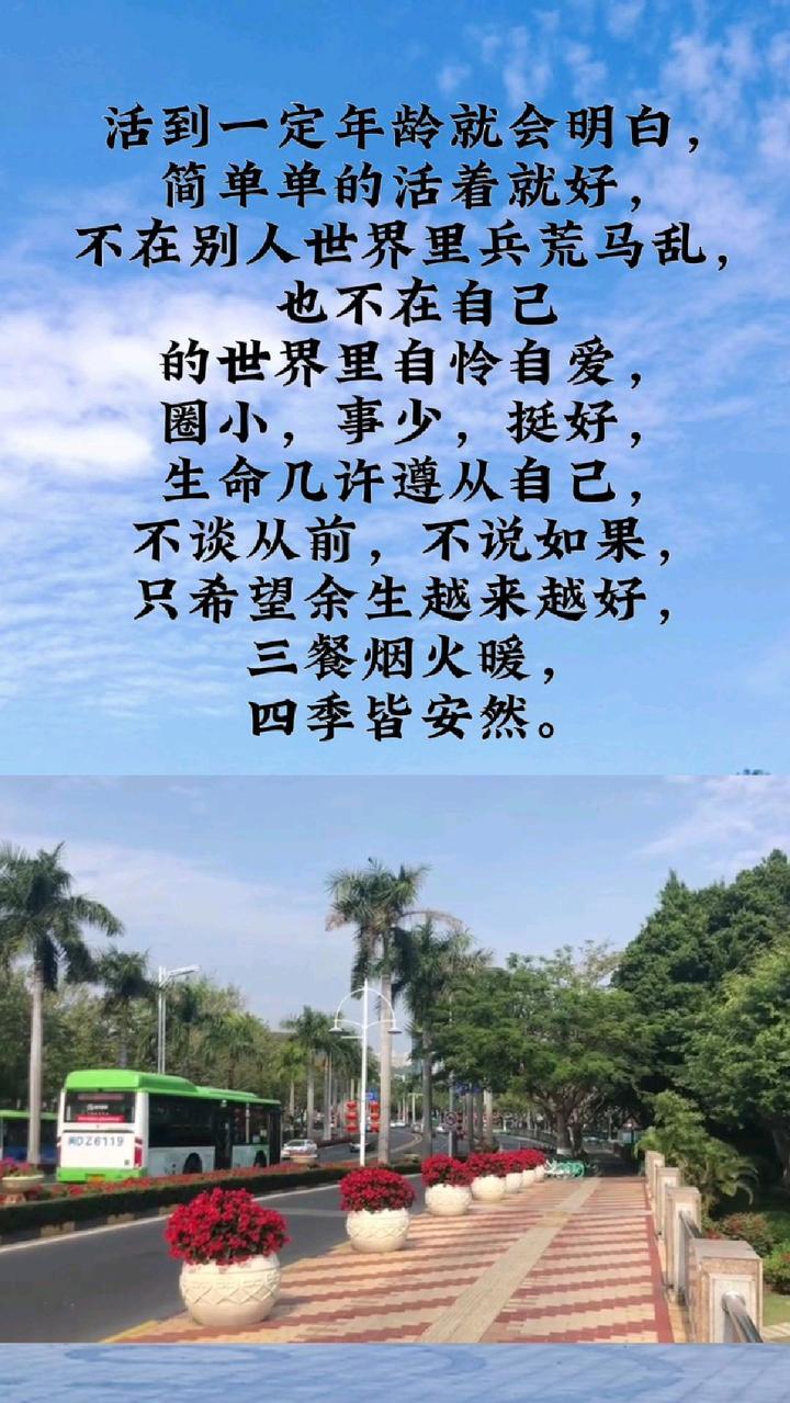 生活简单顺其自然就好不谈从前