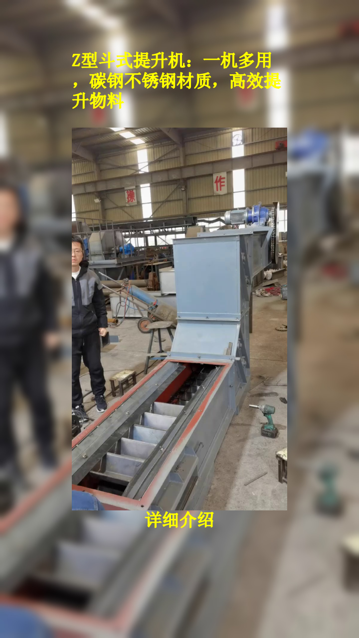 z型斗式提升机:一机多用,碳钢不锈钢材质,高效提升物料
