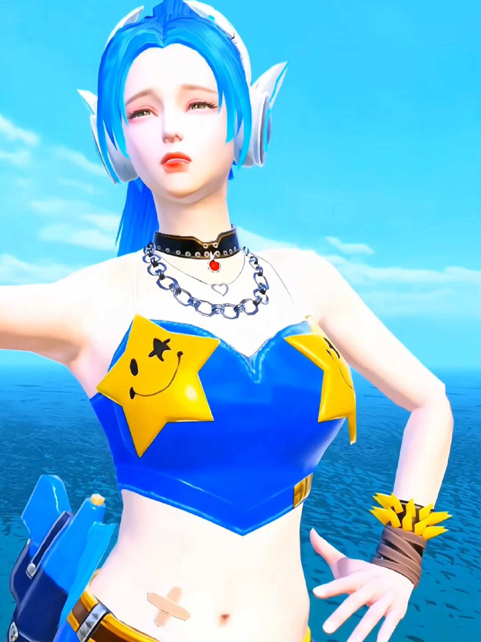 和平精英 鲨鱼泳装