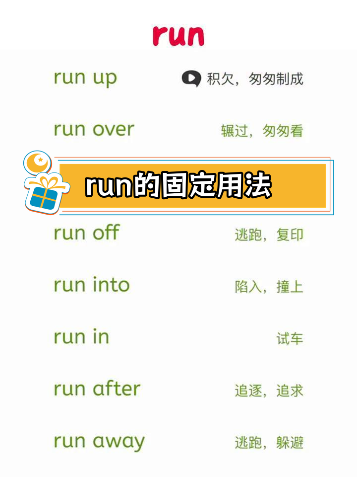 英语短语搭配解析:run的多重含义