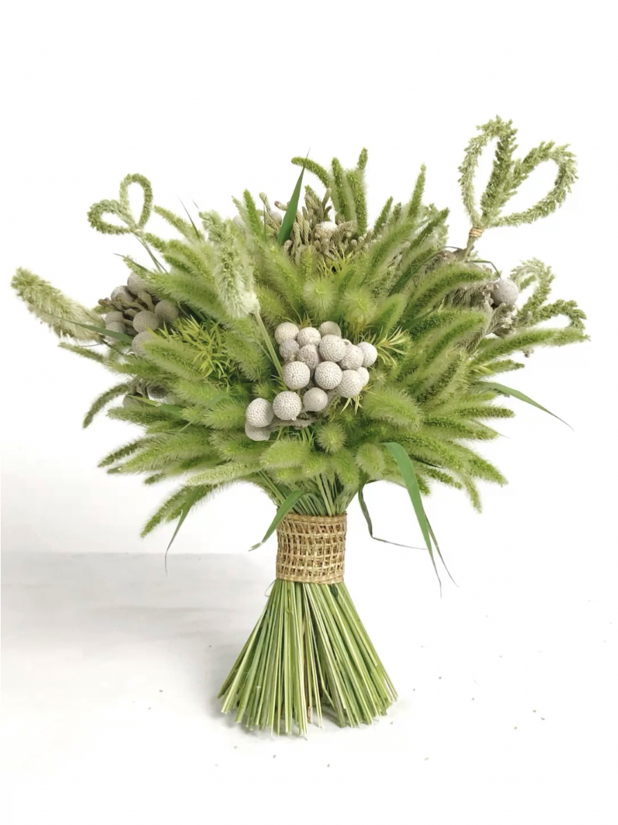 狗尾巴草 手捧花