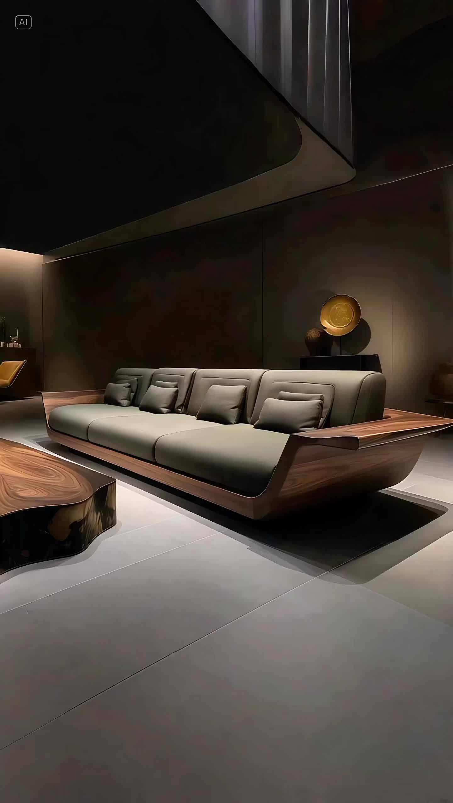 客厅沙发 直排沙发 真皮沙发 实木沙发 宋式美学