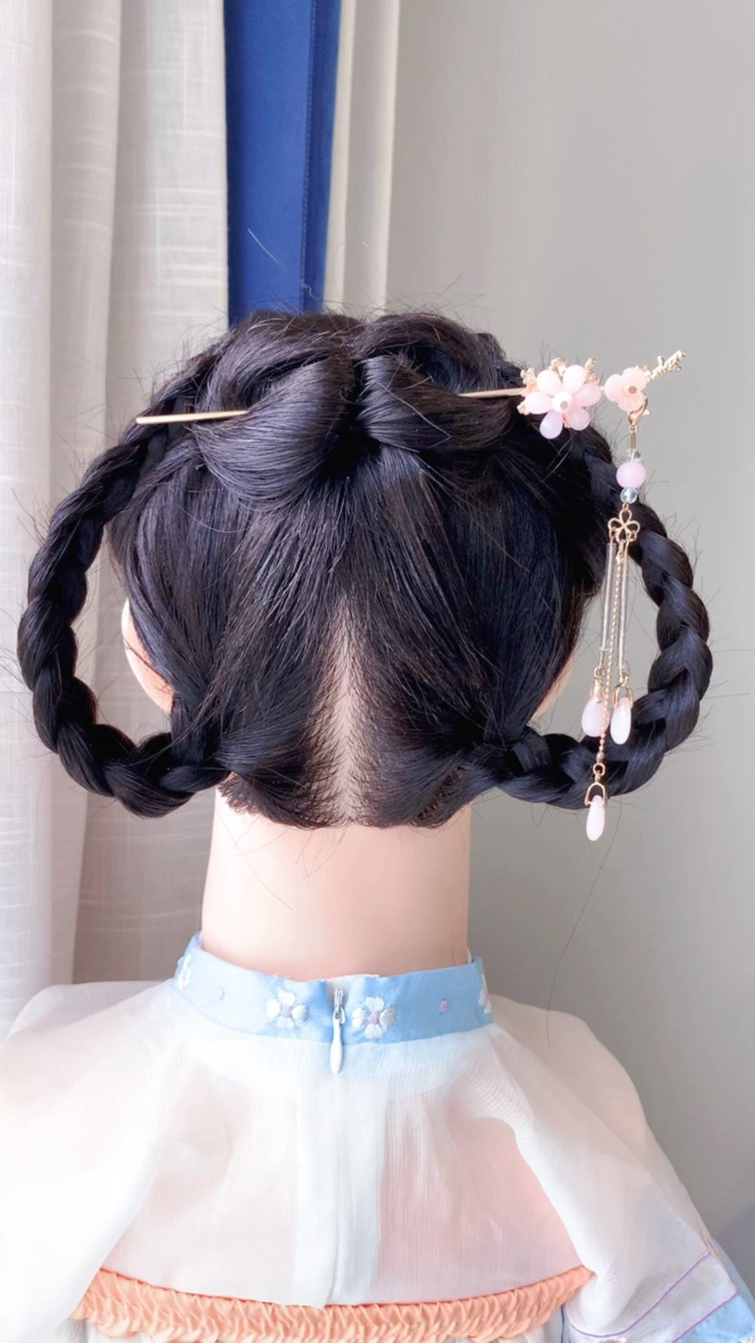 超简单的汉服古风发簪发型来啦