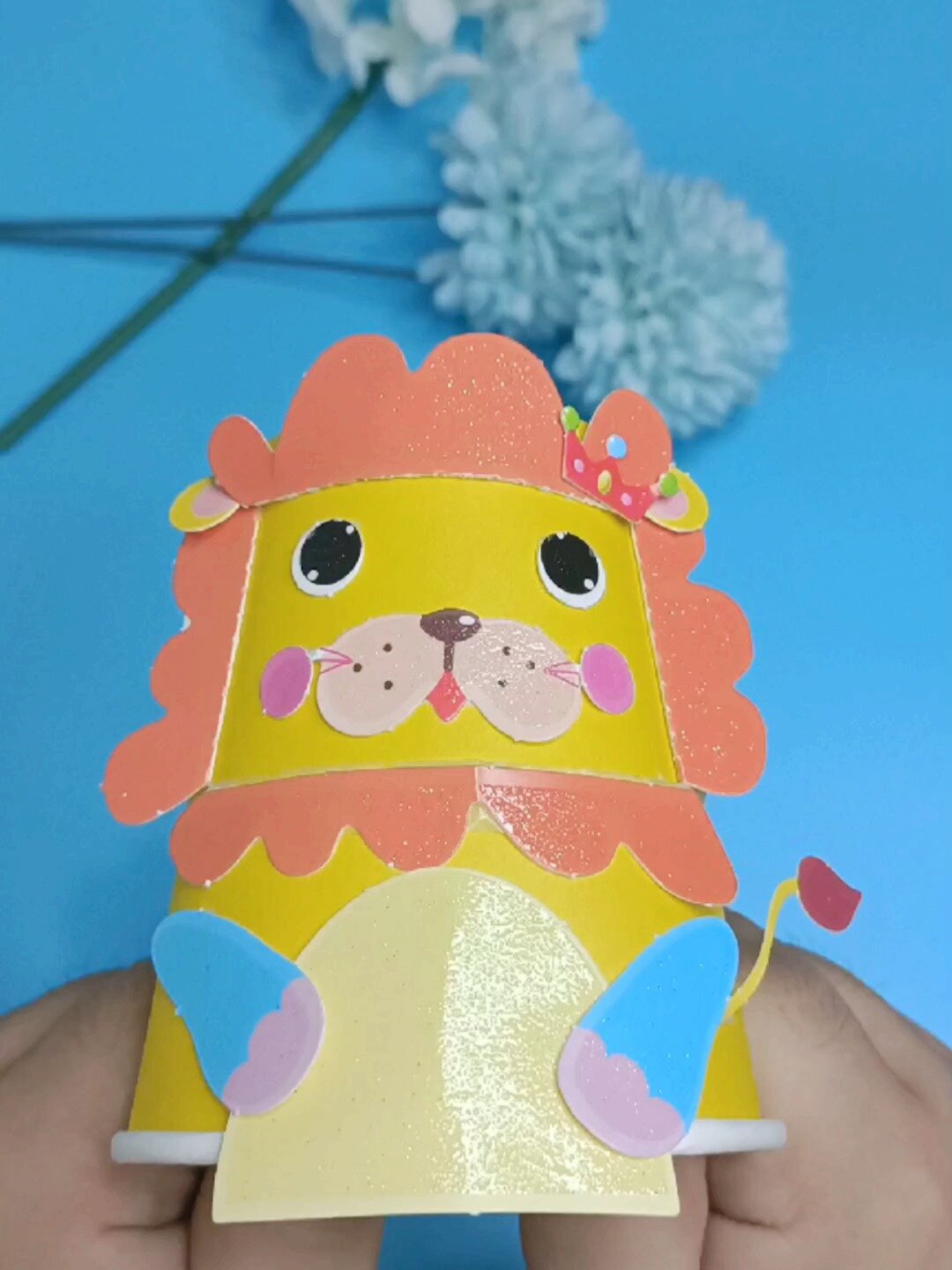 手工diy纸杯小狮子制作方法