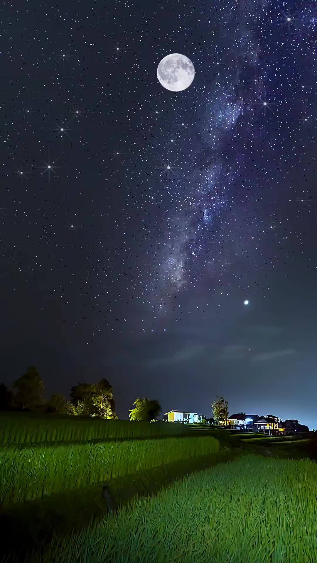 夜空如此璀璨 送你满天星辰 星空 治愈系风景 每一帧都是热爱 许个愿