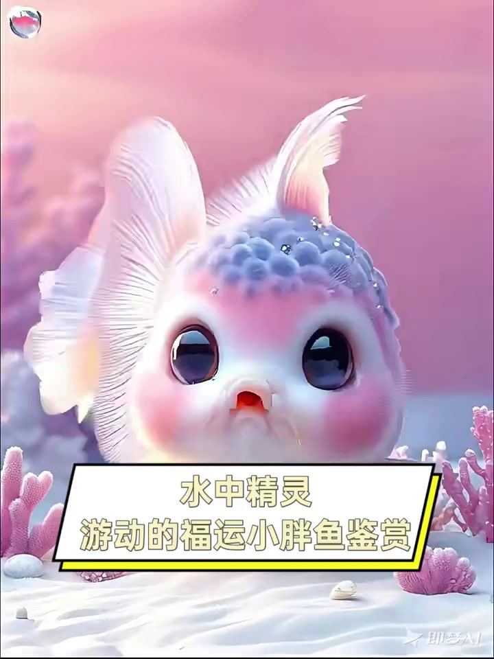 水中精灵,游动的福运小胖鱼鉴赏