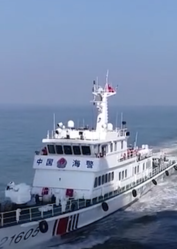 3月20日,中国海警舰艇编队在我钓鱼岛领海巡航