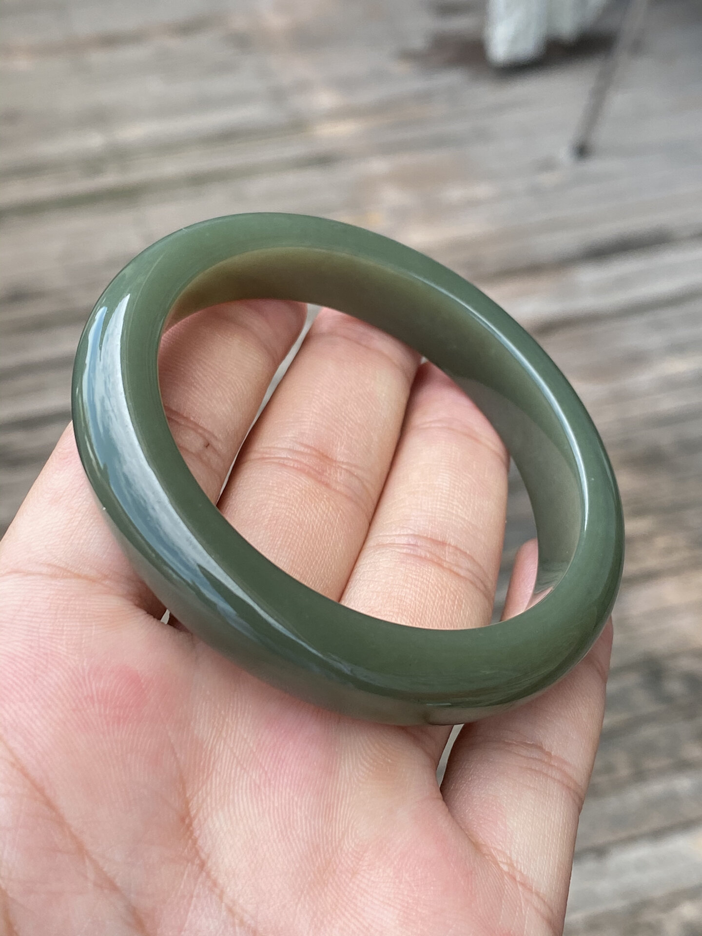 和田玉青黄口手镯58.2完美无纹裂