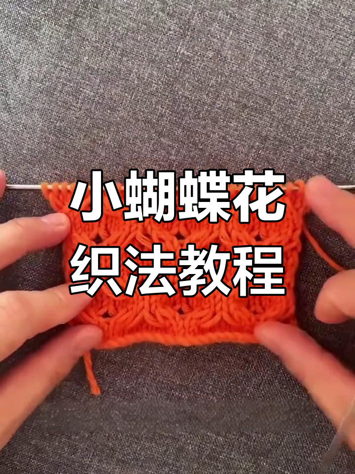 简单步骤学会蝴蝶花织法,打造美丽花纹