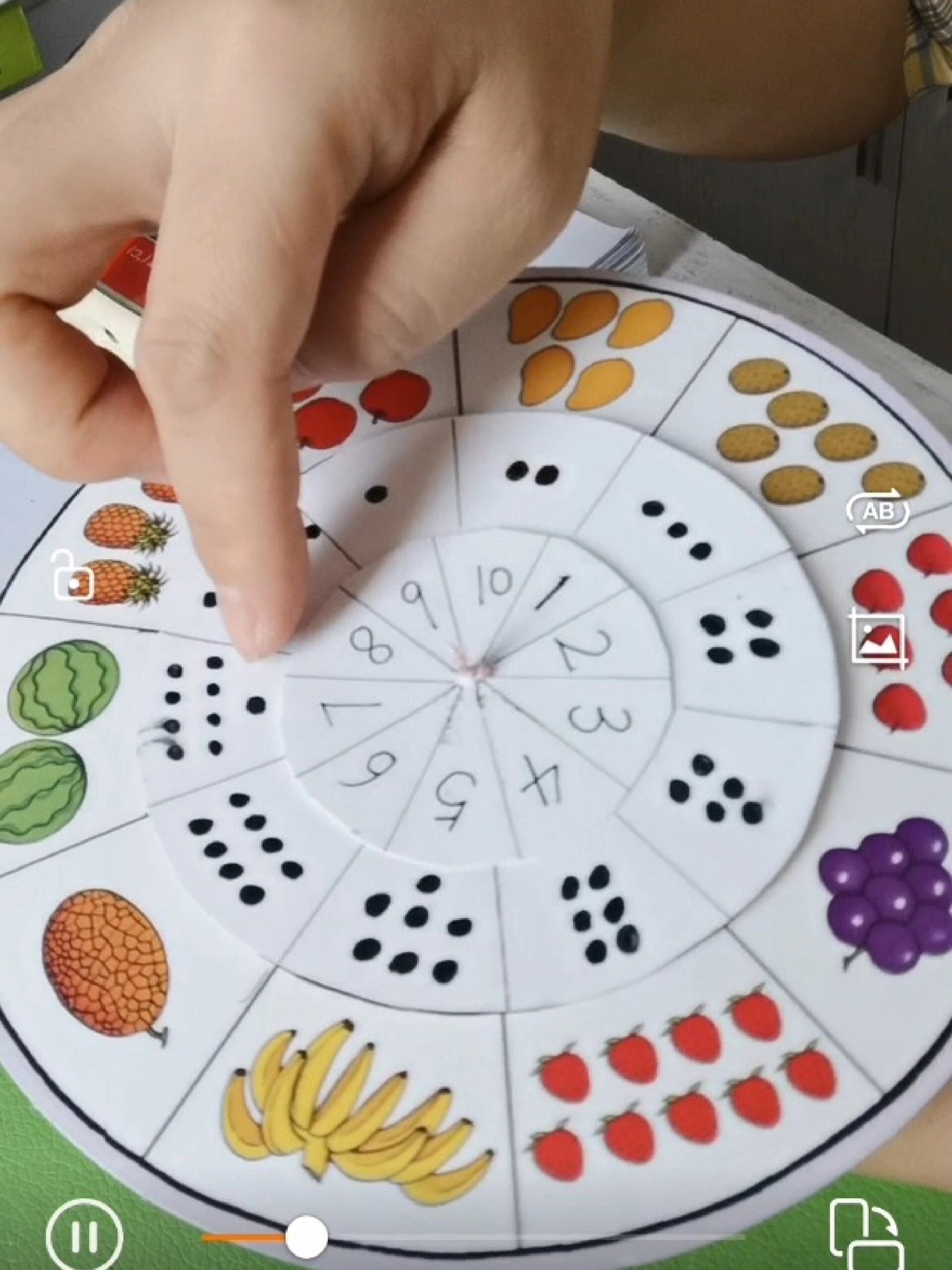 数字转盘 自制玩具