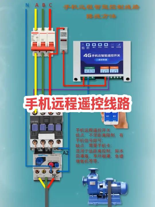 手机远程遥控控制线路接线方法