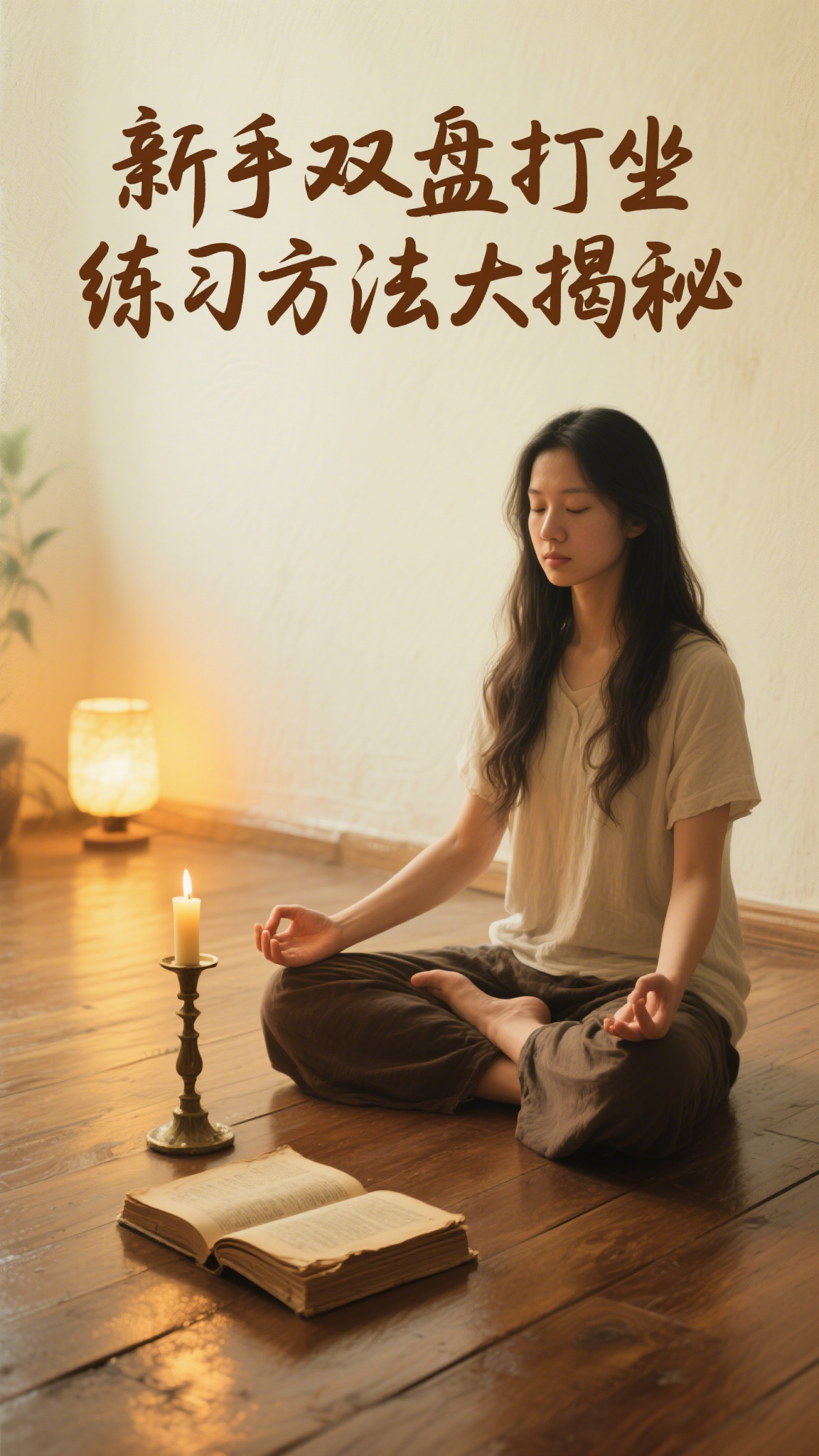 新手双盘打坐,练习方法大揭秘