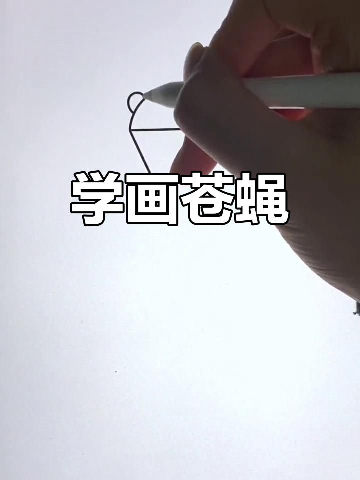 简单几步画出苍蝇