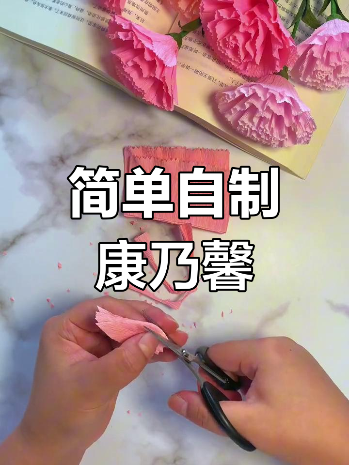 康乃馨手工制作过程图片