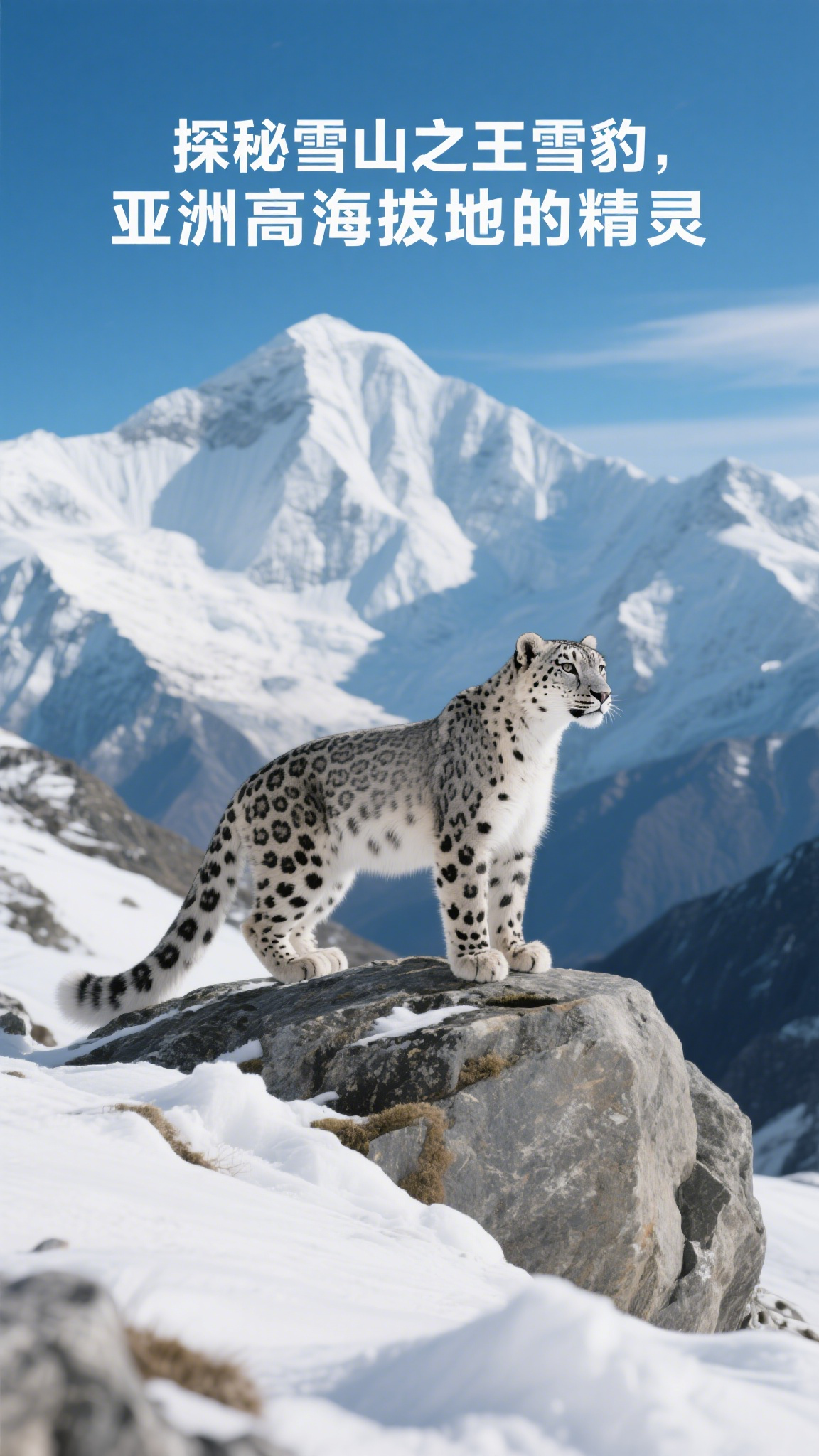 探秘雪山之王雪豹,亚洲高海拔地的精灵