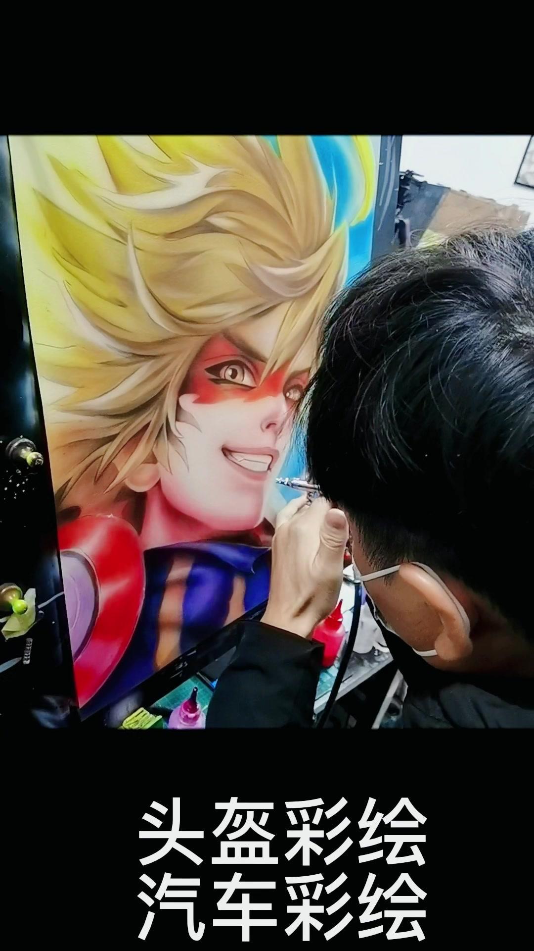 fuxiaohamanni喷笔彩绘无美术基础学员练习全彩airbrush 喷笔彩绘