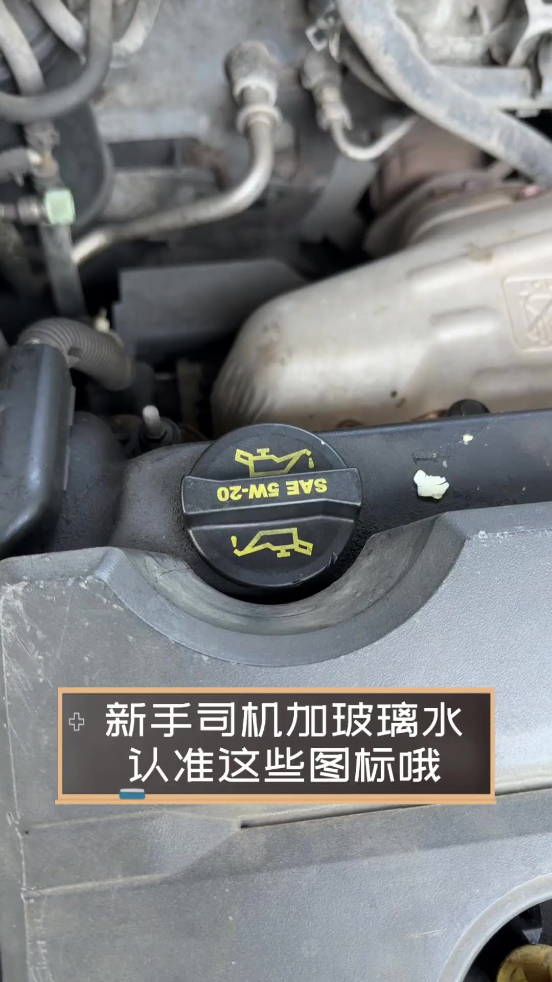 新手司机加玻璃水,认准这些图标哦
