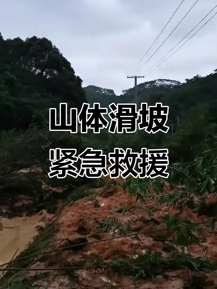 严重山体滑坡,险象环生!