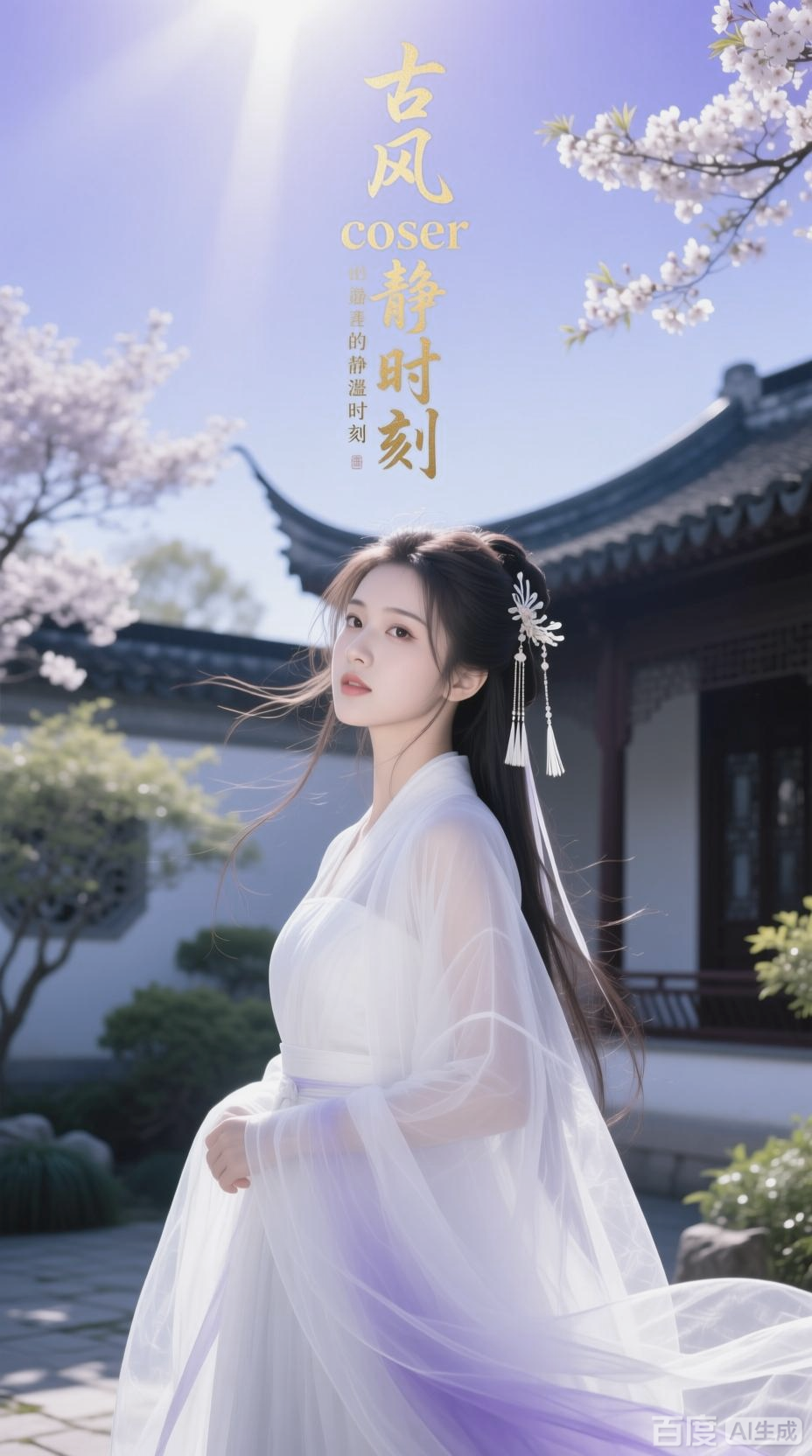 古风女coser的静谧之美