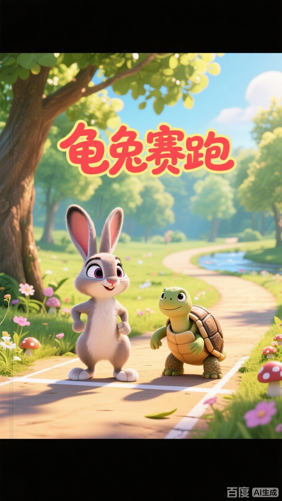寓言故事:龟兔赛跑