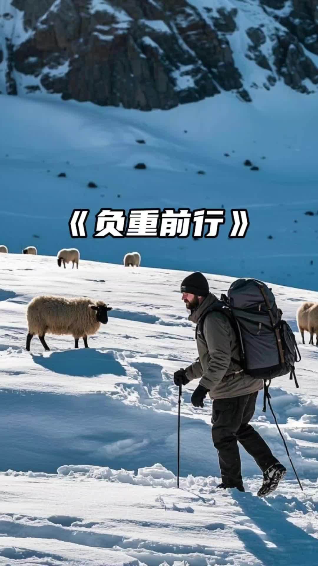 《负重前行》生活的行囊,装满了责任与梦想,我们在岁月的道路上,负重