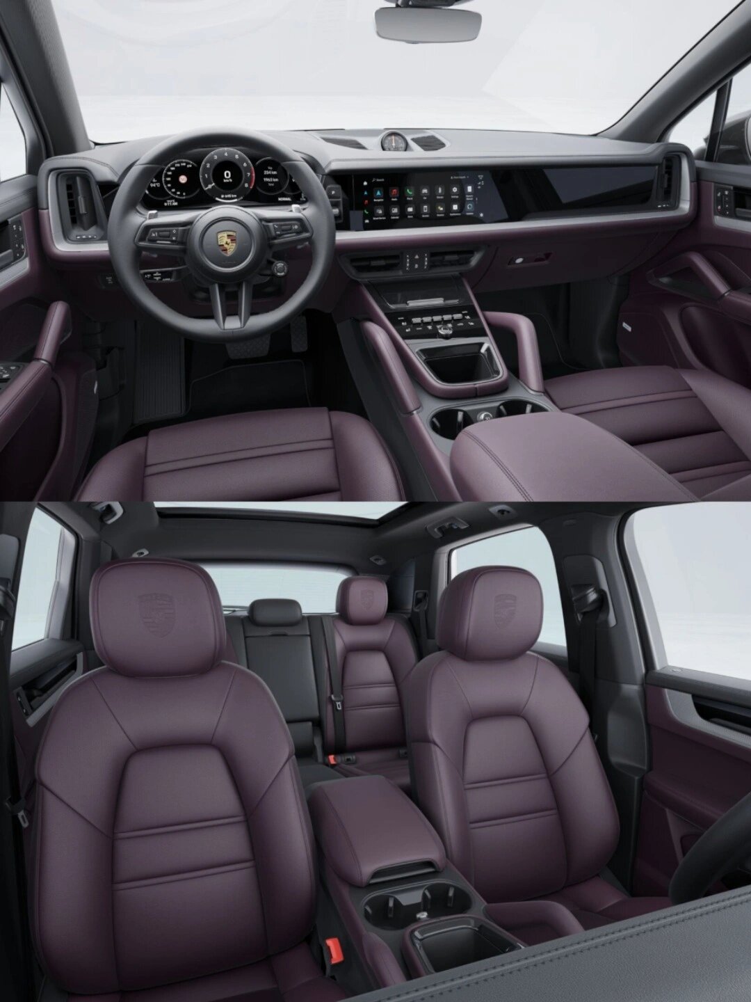 24款 卡宴 树莓紫内饰