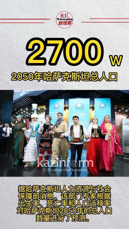 2700万2050年的哈萨克斯坦人口dou抖音看世界