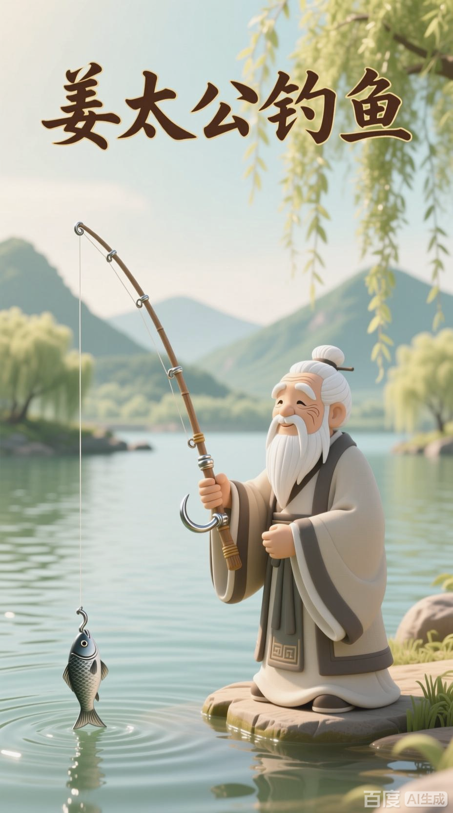 姜太公钓鱼,智者等明主